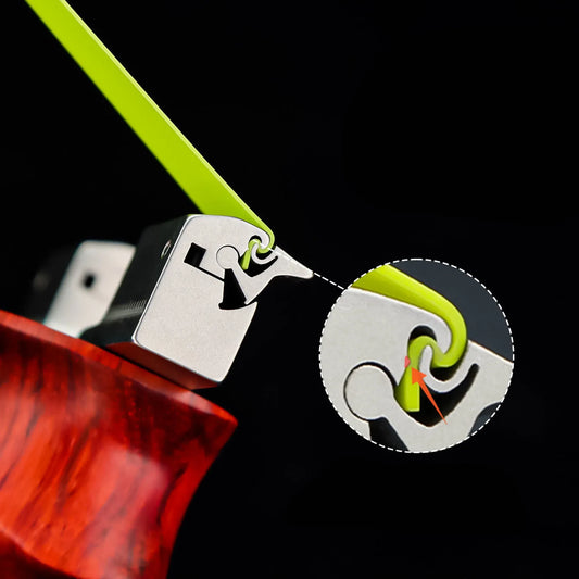 Coketor TC21 Titanium Alloy Universal Dragon Teeth Slingshot - High Precision Competition Wood Handle - Coketor