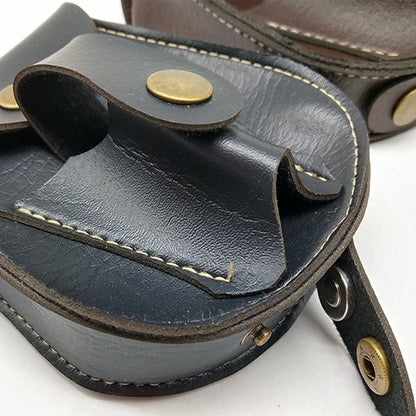 Coketor Handcrafted Leather Slingshot Pouch with Magnetic Steel Ball Storage - All-in-One Portable Accessory - Coketor
